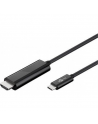 Goobay USB-C HDMI adapter cable (4k 60 Hz) HDMI adapter, 1.8 m, Black