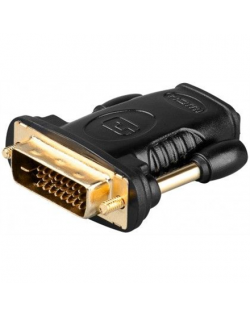 Goobay 68931 HDMI™/DVI-D adapter, gold-plated