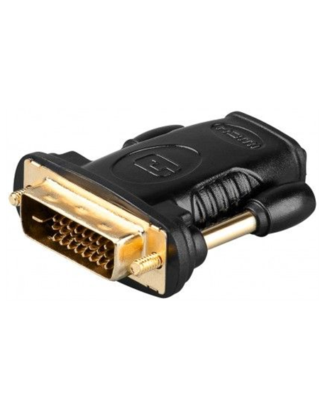 Goobay 68931 HDMI™/DVI-D adapter, gold-plated