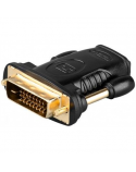 Goobay 68931 HDMI™/DVI-D adapter, gold-plated