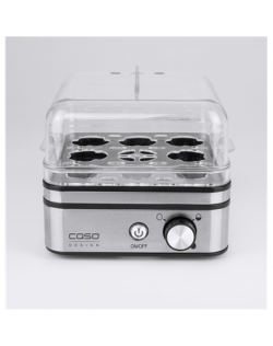 Caso Egg cooker E9 Stainless steel, 400 W, Functions 13 cooking levels