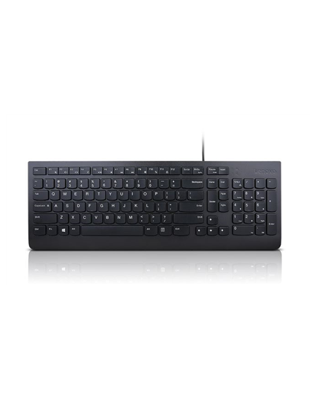 Lenovo Essential Wired Keyboard Wired via USB-A, Keyboard layout US Euro, Black