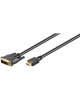 Goobay DVI-D/HDMI cable, gold-plated HDMI to DVI-D, 2 m