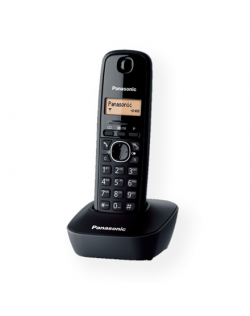 Panasonic Cordless KX-TG1611FXH Black, Caller ID, Wireless connection, Phonebook capacity 50 entries, Built-in display,