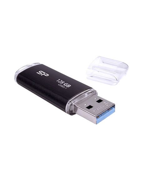 Silicon Power USB 3.1 Flash Drive Blaze B02 128 GB, USB 3.2 Gen 1/USB 3.1 Gen 1/USB 3.0/USB 2.0, Black