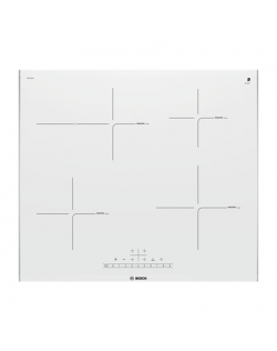Bosch Hob PIF672FB1E Induction, Number of burners/cooking zones 4, White, Display, Timer