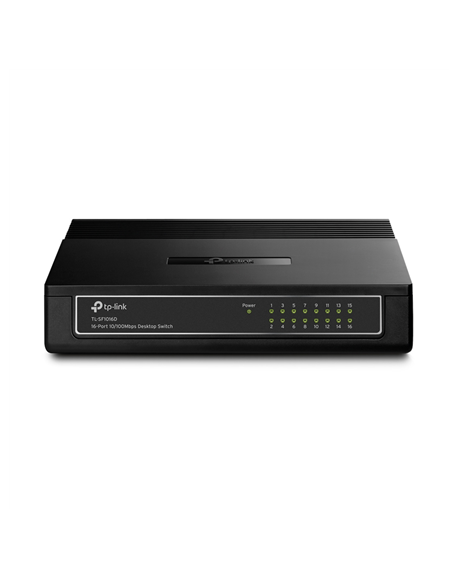TP-LINK Switch TL-SF1016D Desktop, 10/100 Mbps (RJ-45) ports quantity 16