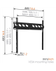 Vogels Wall mount, MA3000-A, Fixed, 32-55 ", Maximum weight (capacity) 60 kg, VESA 100-400 mm, Black