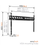 Vogels Wall mount, MA4000-A1, Fixed, 40-80 ", Maximum weight (capacity) 80 kg, VESA 100/400-100/600 mm, Black
