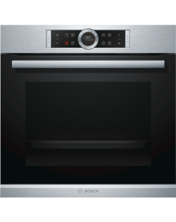 Bosch Oven Serie 8 HRG675BS1S 71 L, Stainless steel, Pyrolytic, Touch, Height 54.8 cm, Width 59.5 cm