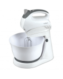 Adler Mixer AD 4202 Mixer with bowl, 300 W, Number of speeds 5, Turbo mode, White