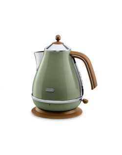 Delonghi KBOV 2001.GR Kettle Electric, 2000 W, 1.7 L, Green, 360° rotational base
