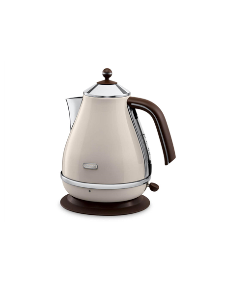 Delonghi KBOV 2001.BG Standard kettle, Stainless steel, Beige, 2000 W, 360° rotational base, 1.7 L