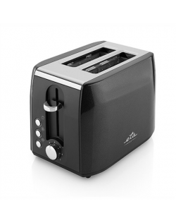 ETA Toaster Black, 900 W, Number of slots 2, Number of power levels 7, Bun warmer included