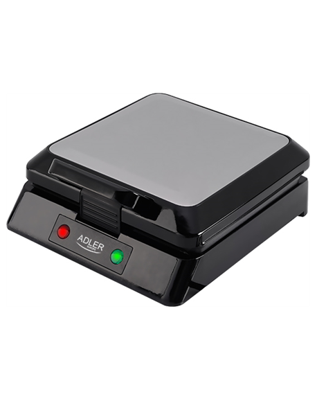Adler Waffle maker AD 3036 1500 W, Number of pastry 4, Belgium, Black