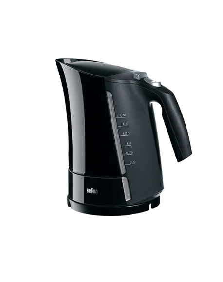 Braun Kettle WK500BK Multiquick 5 Standard, 3000 W, 1.7 L, Plastic, Black, 360° rotational base