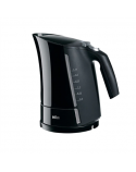Braun Kettle WK500BK Multiquick 5 Standard, 3000 W, 1.7 L, Plastic, Black, 360° rotational base