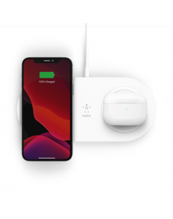 Belkin 15W Dual Wireless Charging Pads BOOST CHARGE White