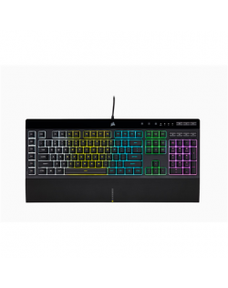 Corsair K55 RGB PRO Gaming Keyboard, RGB LED light, NA, Wired, Black