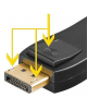 Goobay 51719 DisplayPort/HDMI™ adapter 1.1, gold-plated