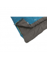 Outwell Celebration Lux Double, Sleeping Bag, 225 x 140 cm, 2 way open - auto lock, L-shape, Blue