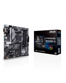 Asus PRIME B550M-A Processor family AMD, Processor socket AM4, DDR4, Memory slots 4, Supported hard disk drive interfaces M.2, S