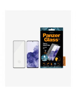 PanzerGlass Samsung, Galaxy S21 Ultra Series, Antibacterial glass, Black, Antifingerprint screen protector, Case Friendly, Compa