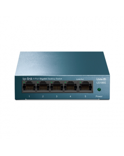 TP-LINK Desktop Network Switch LS105G 10/100/1000 Mbps (RJ-45), Unmanaged, Desktop, Ethernet LAN (RJ-45) ports 5