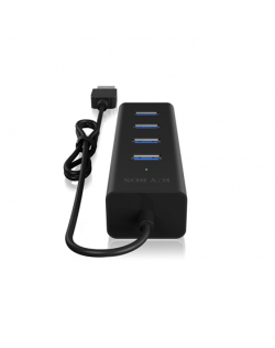 Raidsonic 4 port USB 3.0 hub IB-HUB1409-U3 Black