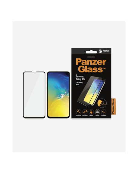 PanzerGlass Samsung, Galaxy S10e, Glass, Black, Case Friendly