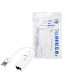 Logilink Fast Ethernet USB 2.0 to RJ45 Adapter: RJ-45, USB