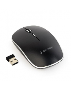 Gembird Silent Wireless Optical Mouse MUSW-4BS-01 USB, Black