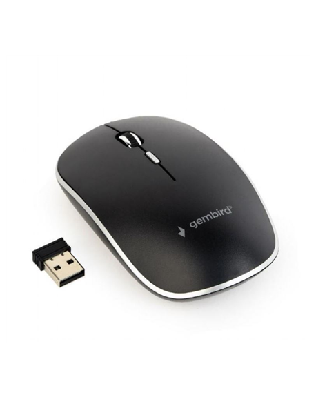 Gembird Silent Wireless Optical Mouse MUSW-4BS-01 USB, Black