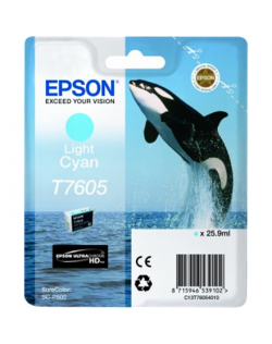 Epson T7605 Ink Cartridge, Light Cyan
