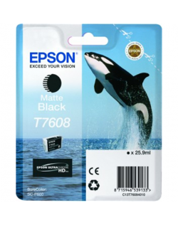 Epson T7608 Ink Cartridge, Matte Black