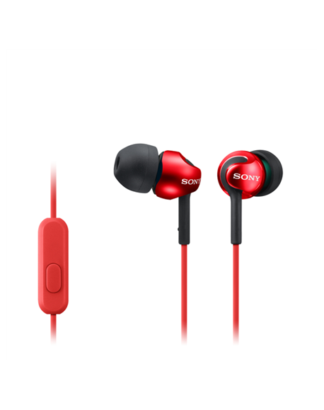 Sony In-ear Headphones EX series, Red Sony MDR-EX110AP In-ear, Red