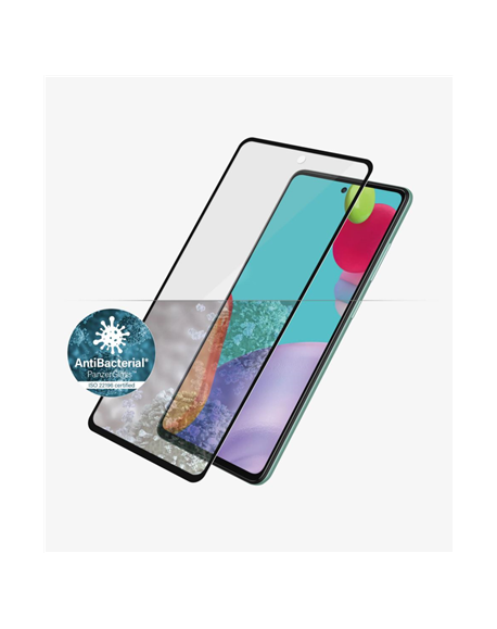 PanzerGlass Samsung, Galaxy A52, Black/Transparent, Antifingerprint screen protector, Case friendly