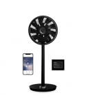 Duux Smart Fan Whisper Flex Smart Black with Battery Pack Stand Fan, Timer, Number of speeds 26, 2-22 W, Oscillation, Diameter 34 cm, Black