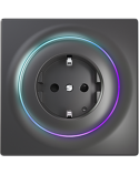 FIBARO Walli Outlet type F, Black Z-Wave EU