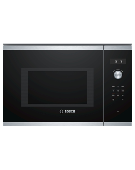 Bosch Microwave Oven BFL554MS0 Built-in, 31.5 L, Retractable, Rotary knob, Start button, Touch Control, 900 W, Stainless steel, 