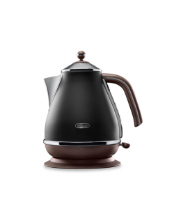 Delonghi Icona Vintage KBOV2001BK Standard kettle, Stainless steel, Black, 2000 W, 1.7 L, 360° rotational base