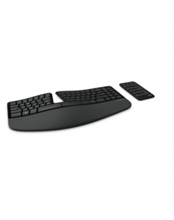 Microsoft 5KV-00005 Sculpt Ergonomic Keyboard for Business Numeric keypad, Black, English International