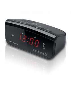 Muse Clock radio PLL M-12CR Black, Alarm function