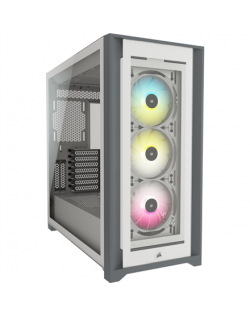 Corsair ATX PC Smart Case 5000X RGB Side window, White, Mid-Tower, Power supply included No