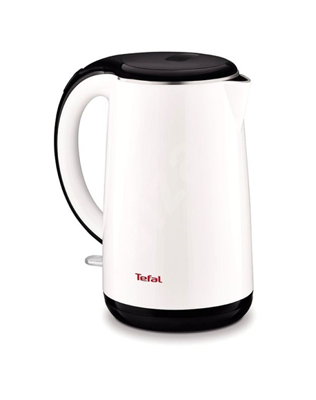 TEFAL KO260130 Standard kettle, Stainless steel, White, 2400 W, 360° rotational base, 1.7 L