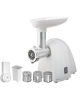 Meat mincer Camry CR 4802 White, 600-1500 W, Number of speeds 1, Middle size sieve, mince sieve, poppy sieve, plunger, sausage f