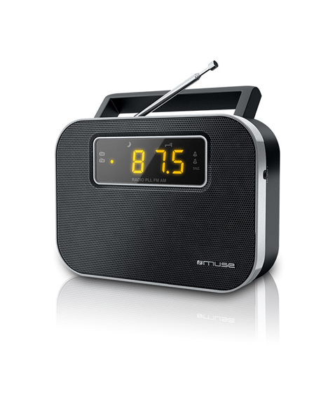 Muse M-081R Black, Alarm function, 2-band PLL portable radio