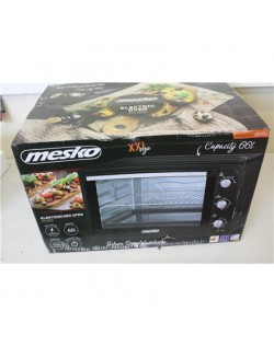 SALE OUT. Mesko Oven MS 6021 66 L, Free standing, 3000 W, Black, DAMAGED PACKAGING, DENT CORPUS ON TOP