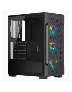 Corsair Airflow Tempered Glass Mid-Tower Smart Case iCUE 220T RGB Side window, Mid-Tower, Black, Power supply included No, Steel