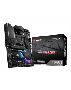 MSI MPG B550 GAMING PLUS Processor family AMD, Processor socket AM4, DDR4, Memory slots 4, Chipset AMD B, ATX